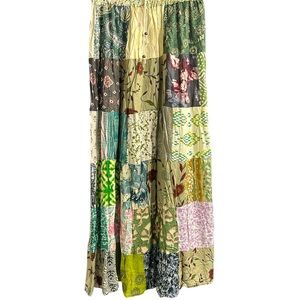Impo Multicolor Patchwork Maxi Skirt